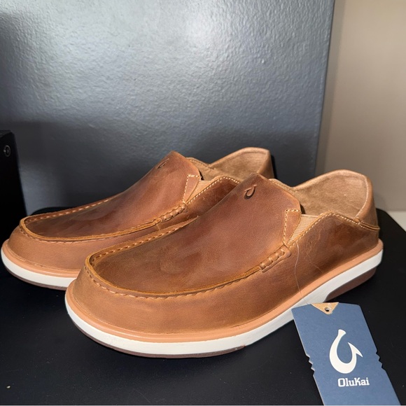 ? OluKai Kalia Men\'s Leather Slip-On Leather Sneaker Shoes main image 5